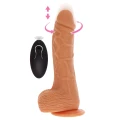 Dildo silikonowy Get Real Naked – obrotowy, wibrujący, dł. 20 cm