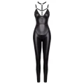 Kombinezon lateksowy COTTELLI, trójstronny zamek, regulowane paski, matowy materiał