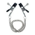 Zaciski do brodawek metalowe, regulowane, z łańcuszkiem 5 cm