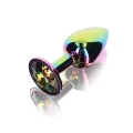 Wtyk analny TOYJOY Twilight Booty Jewel, aluminium, goździkowy, 7.2 cm