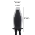 Plug analny nadmuchiwany Hidden Desire Extreme z funkcją nawilżania i silikonu 100%