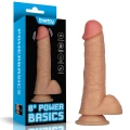 Dildo Power Basics 8'' - 10 trybów wibracji, wodoodporny, przyssawka