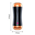Masturbator podwójny USB, CyberSkin®, 7 funkcji wibracji, regulacja ciśnienia
