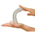Dildo elastyczne PVC z realistycznymi jądrami i przyssawką, długość 17 cm