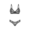 Komplet bielizny OBSESSIVE — rozmiar M/L, fiszbiny, regulowane ramiączka