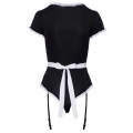 Body kelnerki COTTELLI LINGERIE z regulowanymi szelkami i eleganckim fartuszkiem