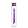 Dildo podwójny B YOURS, 14 cali, 3,1 cm, PVC, bez ftalanów, kolor fioletowy
