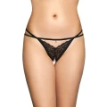 Stringi koronkowe SOFTLINE COLLECTION, G-String 2496, eleganckie, czarne, S/M