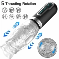 Masturbator Thrusting Rotation 360 Pro — 360° rotacja, 7 trybów wibracji, 25 mm skok