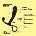 Masażer prostaty Crushious P-Baba, wodoodporny, długość 15 cm, średnica 3 cm