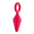 Korek analny Dreamtoys Love Signal – silikonowy, IPX8, 9 cm, pierścień bezpieczeństwa