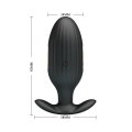 Korek analny Pretty Love Jefferson – 12 funkcji, USB, sterowanie aplikacją, czarny