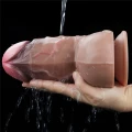 Dildo - Platynowy Silikon, 7 cali, Dwuwarstwowy, Hiperrealistyczna Tekstura