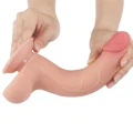 Dildo Realistyczny TPE Dual Layer 8.5'' z Przyssawką i Technologią Przesuwającej się Skóry