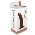 Dildo Real Rapture 7" brązowy, PVC, elastyczny, hipoalergiczny, realistyczne żyły