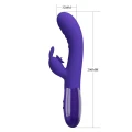Wibrator silikonowy PRETTY LOVE Cerberus - 30 funkcji wibracji, ergonomiczny kształt