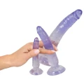 Dildo Crystal Clear, zestaw 3 szt. - PVC, średnice 2.3-4.4 cm, przyssawka
