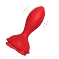 Wibrator analny Rosenberg Red, silikonowy, 9 trybów wibracji, wodoodporny