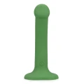 Wibrujące dildo Loveline - silikonowe, 16,5 cm, małe, zielone