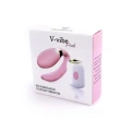 Stymulator łechtaczki V-Vibe Pink, silikon medyczny, 7 funkcji, pilot bezprzewodowy