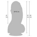 Dildo PVC INFERNO Fat Boys 27 cm, średnica 9,5 cm, przyssawka, bezpieczny dla ciała