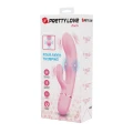 Wibrator czterostronny Pretty Love Zach, 20cm, 5 trybów wibracji, silikon różowy