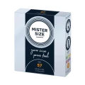 Kondomy MISTER SIZE 57mm, naturalny lateks, ultra-cienkie 0,05 mm, 3 szt.