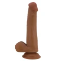 Dildo TPR PRETTY LOVE - TALLEN, 220mm, ruchoma skóra, przyssawka do stabilności