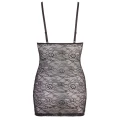 Sukienka koronkowa COTTELLI LINGERIE - czarna, regulowane paski, zamek błyskawiczny