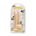 Dildo Delicious Vanilia, 3,5 cm średnica, 18 cm długość, przyssawka, z wysokiej jakości PCV