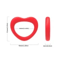 Pierścień erekcyjny Sweetheart – silikon, wodoodporny, miękki kształt serca