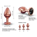 Korek analny M DIAMOND Marc Dorcel, długość 8,3 cm, średnica podstawy O 3,4 cm
