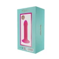 Dildo Hitsens 2, podwójna gęstość, przyssawka, różowa, 17 cm