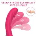Wibrator G-Spot Vibey – Kinky Pleasure, gięty 90° silikonowy, magnetyczne USB