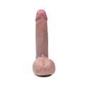Wibrator dildo Fantasy Toys – silikon, ruchoma skórka, realistyczne jądra 22 cm