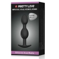 Korek analny Pretty Love z silikonu medycznego, wodoodporny, z pilotem