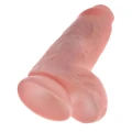Dildo KC Chubby Light, PVC, długość 22,9 cm, średnica 7,6 cm, z stopą ssącą