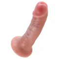 Dildo King Cock 6 cali, PVC, naturalny wygląd, przyssawka, średnica 4,3 cm