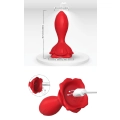 Wibrator analny Rosenberg Red, silikonowy, 9 trybów wibracji, wodoodporny
