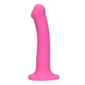 Dildo Loveline - Średni, Wibrujący, Silikonowy, 18,1 cm długości