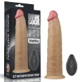 Dildo Platinum Silicone 9" - Podwójnie Warstwowy, 10 Trybów, Wodoodporny