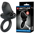 Pierścień wibracyjny do penisa PRETTY LOVE ADRIEN, 10 funkcji, 9 cm długości