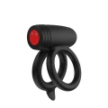 Pierścień erekcyjny EXTREME C-RINGS - podwójny, 10 trybów wibracji, wodoodporny IPX7