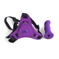 Dildo strap-on Purple - regulowany pasek, długość 10,5 cm, średnica 3 cm