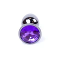 Zatyczka analna Plug-Jewellery, stal nierdzewna, długość 7 cm, średnica 2,7 cm, diament