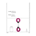 Kajdanki dla początkujących - Furry Pink, Metal z futerkiem, wymiary 28,5x7,5cm