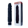 Wibrator - Real Skin - 22 cm, TPE, regulowana prędkość wibracji, czarny