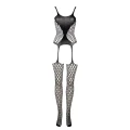 Bodystocking LE DESIRE - Siatka fence, Elastyczny materiał, Rozmiary S-XL
