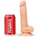 Dildo Easy Strapon 7,5'' - TPE, poliester, miękkie szelki regulowane
