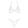 Bikini łańcuszkowe COTTELLI LINGERIE z kryształkami, regulowane zapięcia, zmysłowy wygląd